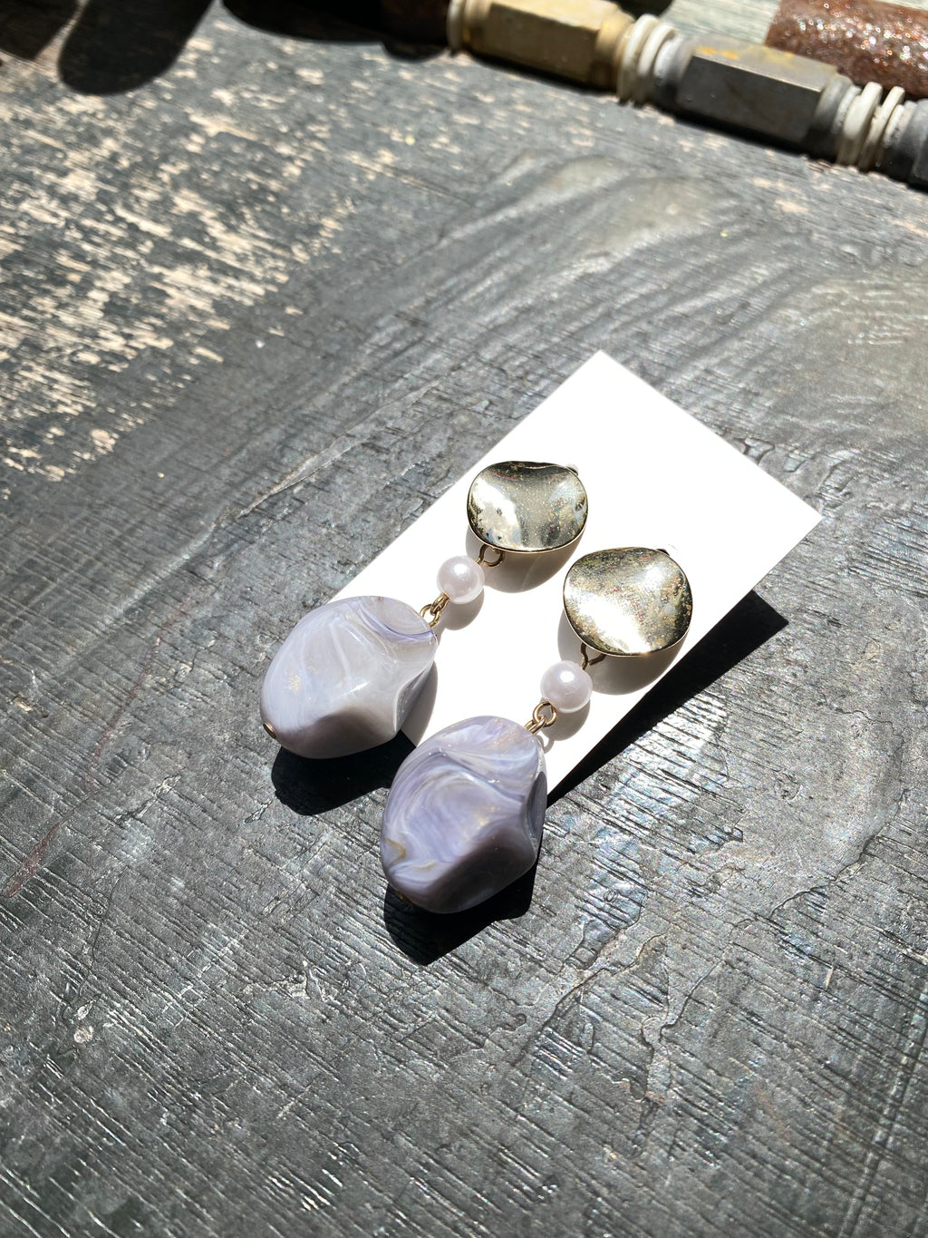 Gold-plated Drop Earrings