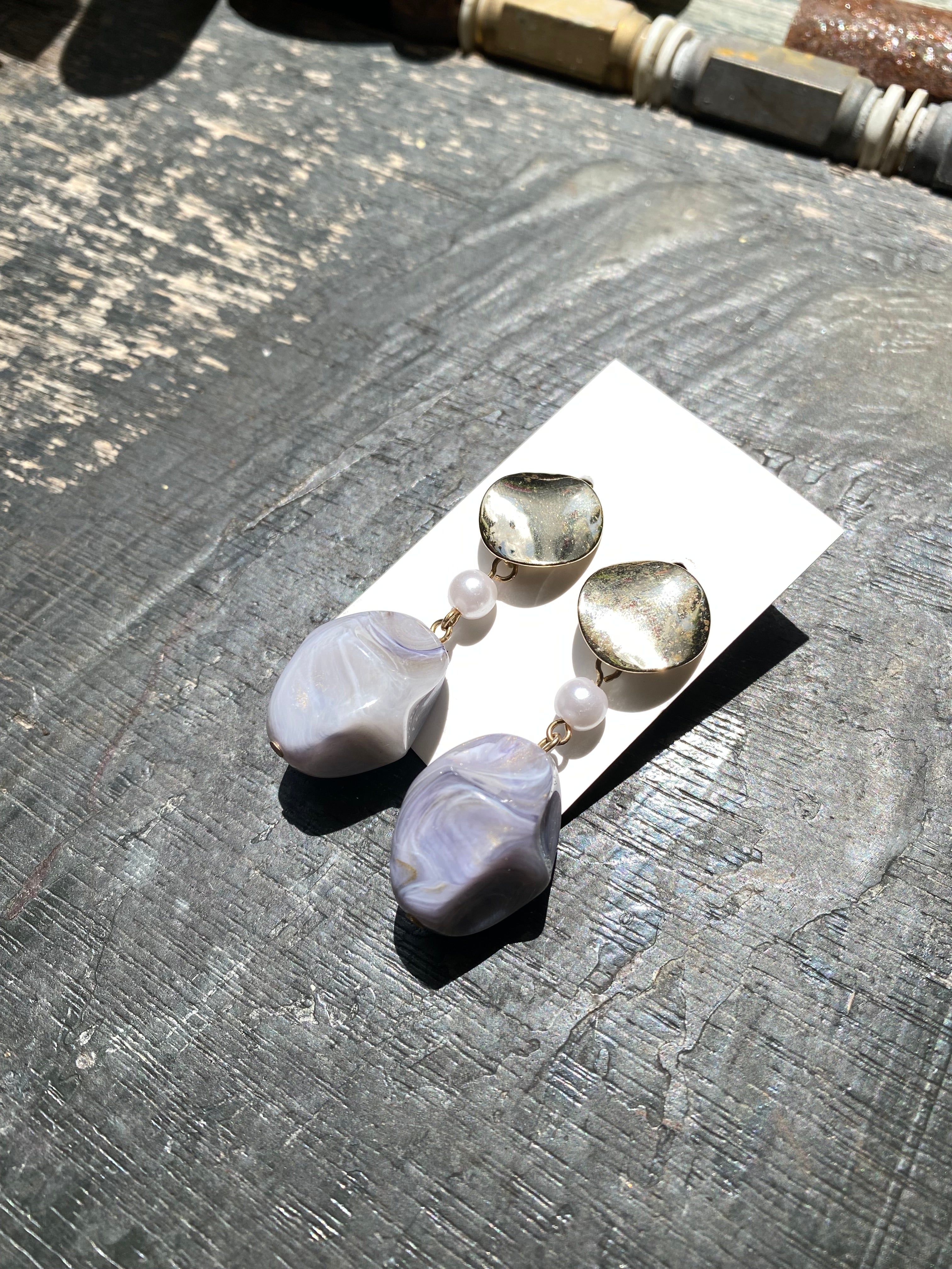 Gold-plated Drop Earrings