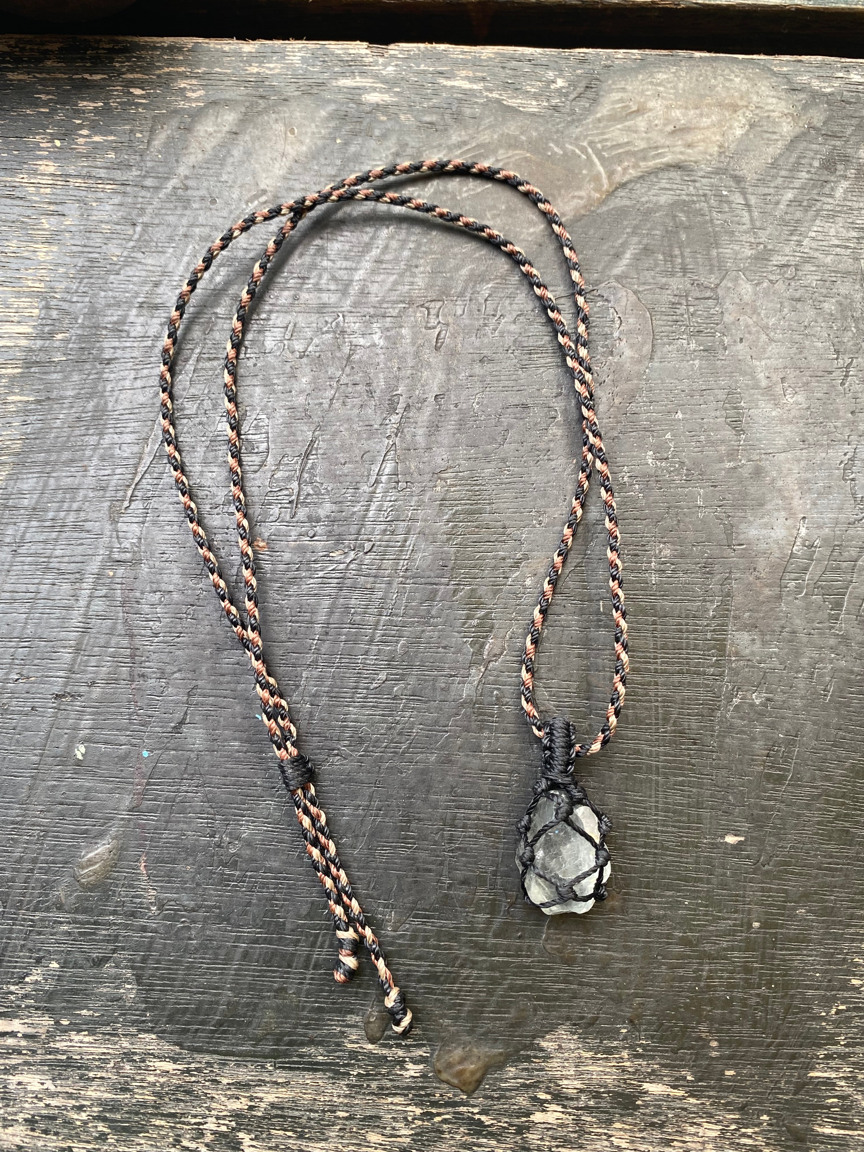 Fluorite Macrame Necklace