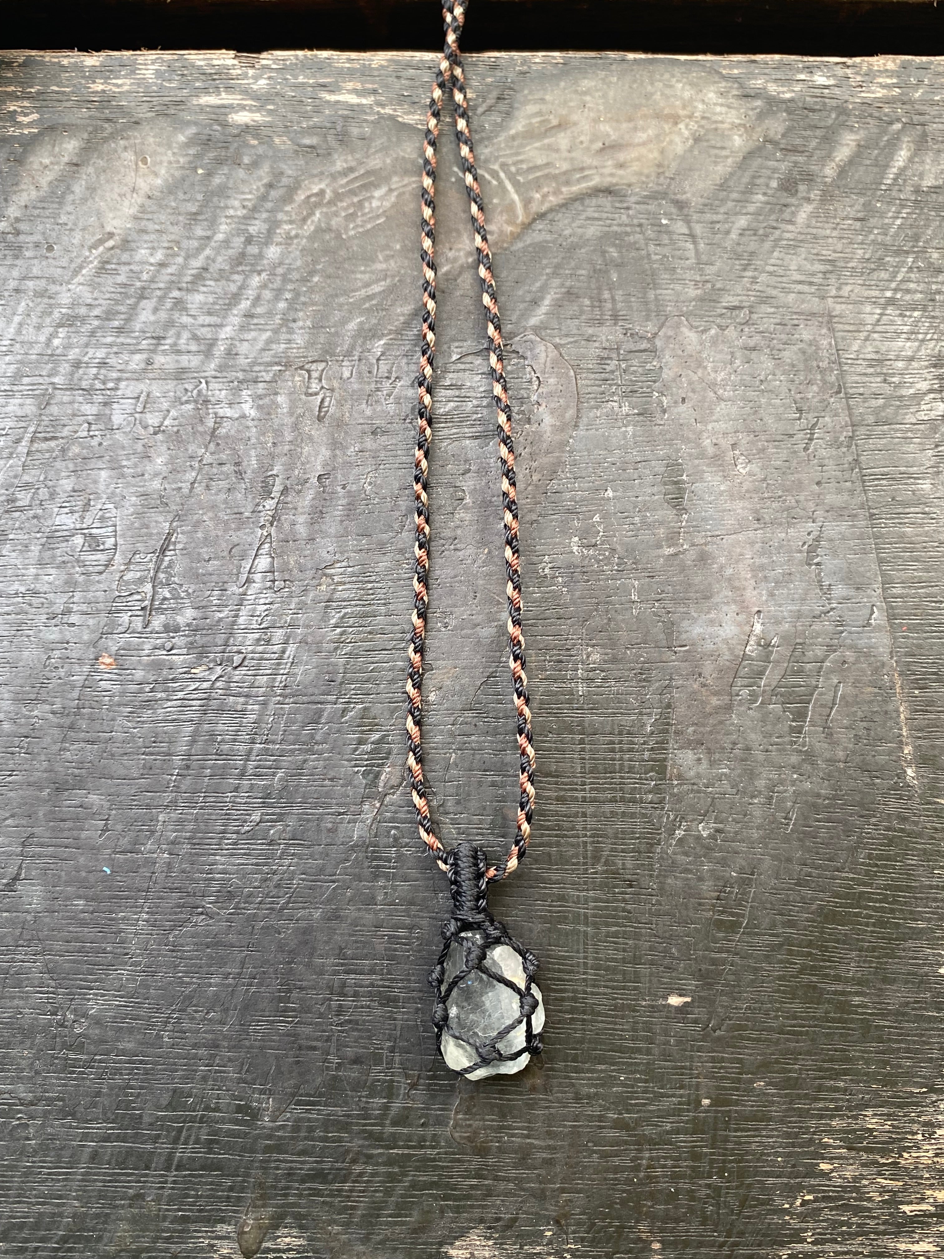 Fluorite Macrame Necklace