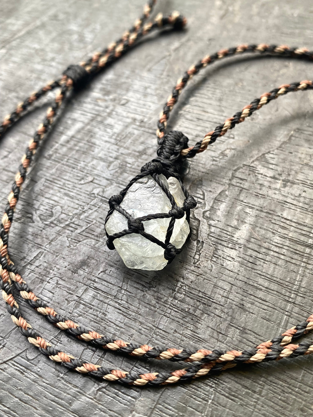 Fluorite Macrame Necklace
